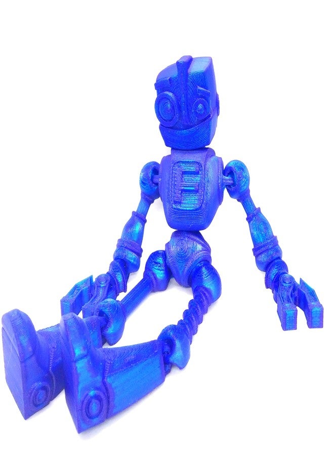 CERO 3D Printed Flexi Print-in-Place Fokobot 2.0 (Robot) (Blue PLA Plastic) - Image 2